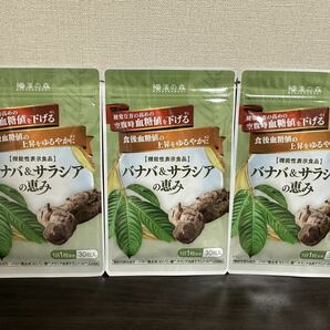 和漢の森「バナバ&サラシアの恵み 30粒」3袋（合計約3ヶ月分）｜サプリ サプリメント 機能性表示食品の画像1