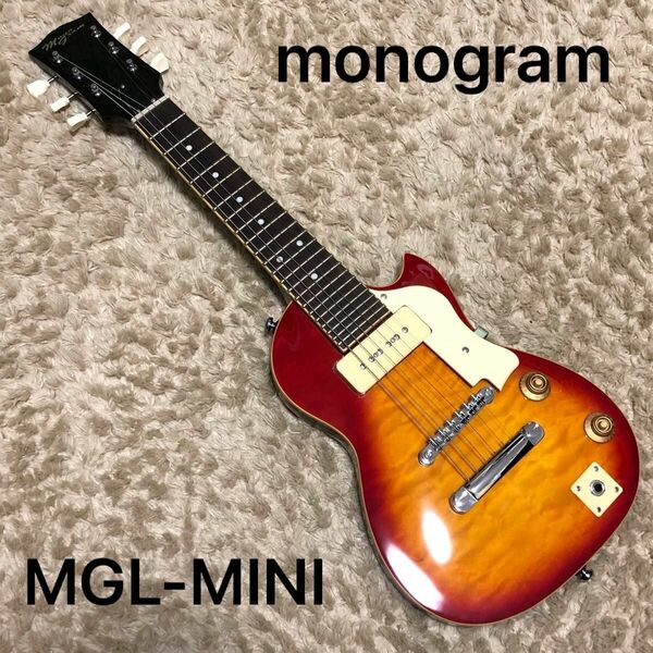 monogram MGL-MINI ミニエレキギター レスポール　スタンダードタイプ　サンバースト　モノグラム 