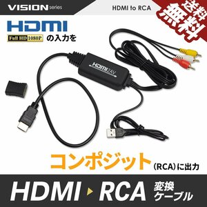HDMI conversion cable HDMI to RCA cable one body converter Composite conversion vessel 1080P adapter digital HDMI from analogue . free shipping 