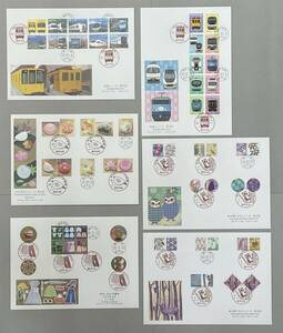 2. [ First Day Cover FDC] 6 sheets 2018 year ( Heisei era 30 year ) issue large version railroad series / forest. .. thing series other JPS version 