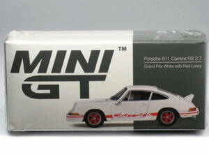 MINI GT 1/64 ポルシェ 911 カレラ RS 2.7 ホワイト/レッド (左ハンドル) (MGT00612-L)