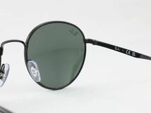 ケース茶 Ray-Ban レイバン RB3681-002/71 サングラス ブラック グリーン クラシック g-15 ボストン 丸メガネ ラウンドメタル系 00271_画像7