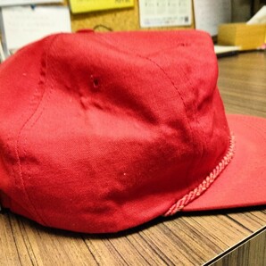 アメカジ ベースボールキャップ 70s80s TEXACE PORT ROYAL HILTON HEAD ポートロイヤル ヒルトンヘッド RED 赤 帽子の画像5