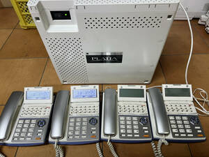 SAXA ビジネスフォンセット PT1000Pro主装置 TD710 x4台セット 2BRI-01A IPFT-01A 付 (02)