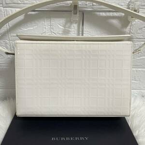 BURBERRY Burberry ручная сумочка сумка в клетку превосходный товар Logo защита наклейка имеется 