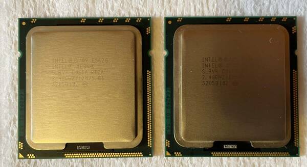 【美品】INTEL Xeon E5620 SLBV4 2.4GHz 【同一ロット２個セット】＃7