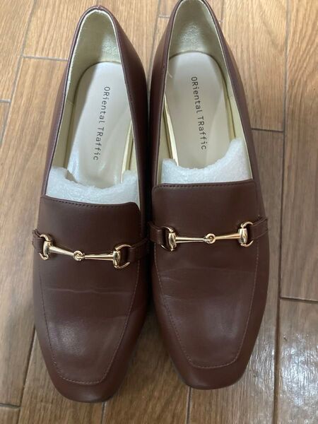 オリエンタルトラフィック パンプス 40 25.0cm ブラウン ローファー 跳べるパンプス 茶色