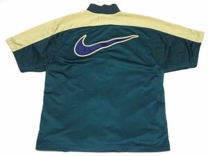 NIKE 90s vintage original S/S TRUCK JACKET M size / ナイキ トラックジャケット 半袖ジャージ BIGスウォッシュ刺 メンズ レディース