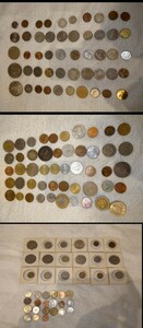 外貨 139枚 765g まとめ売り 硬貨 古銭 コイン 世界のコイン 海外古銭 コレクション アメリカ シンガポール 香港 中国 など