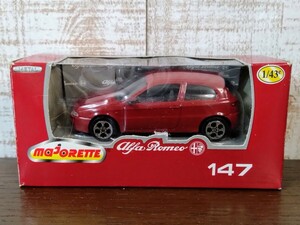 Majorette マジョレット 1/43 Alfa Romeo 147 ミニカー☆レッド☆アルファロメオ☆レア☆絶版