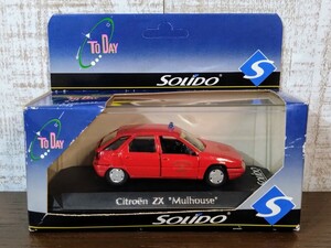SOLIDO CITROEN 1/43 Citroen ZX Mulhouse minicar * Solido * out of print * France made * abroad minicar * rare ** present condition goods 
