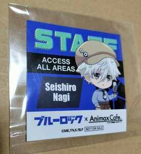 非売品　凪誠士郎　凪　ステッカー　ブルーロック　Animax Cafe+　購入特典　特典　サイズ：約7×7cm