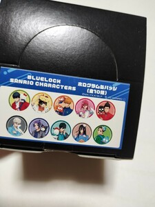 ホログラム缶バッジ　ブルーロック　サンリオキャラクターズ　コンプリートBOX(全10種)　缶バッジ　バッジ　サンリオ　ホログラム