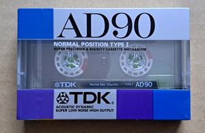  unopened new goods cassette tape *TDK AD90 NOMAL POSITION TYPE I normal position 90 minute tape 