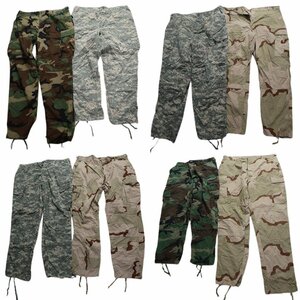  old clothes . set sale field pants the truth thing military 8 pieces set ( men's L ) camouflage duck pattern MIX digital duck MS6185 1 jpy start 