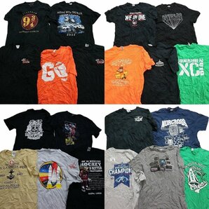 古着卸 まとめ売り カラーmix プリント 半袖Tシャツ 20枚 (メンズ L/XL ) 英字ロゴ イラスト ハリーポッター 映画 MS5790 1円スタートの画像1