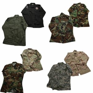  old clothes . set sale field jacket . interval military 8 pieces set ( men's XS /S ) camouflage duck pattern MIX digital duck plain MS6172 1 jpy start 