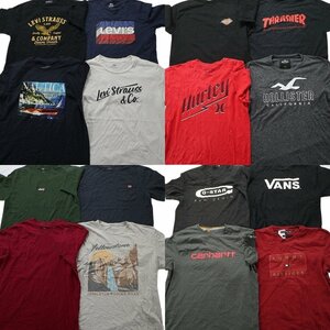 古着卸 まとめ売り ブランドMIX 半袖Tシャツ 16枚セット (メンズ L ) リーバイス カーハート ディッキーズ ジースター MS6587 1円スタート