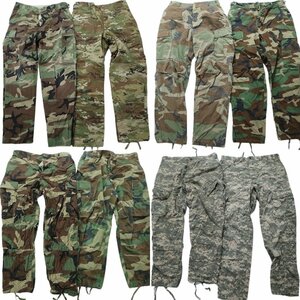  old clothes . set sale field pants the truth thing military 8 pieces set ( men's M /L ) camouflage duck pattern MIX digital duck MS6147 1 jpy start 
