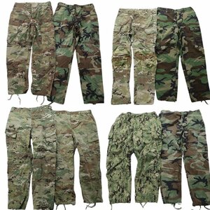  old clothes . set sale field pants the truth thing military 8 pieces set ( men's L ) camouflage duck pattern MIX digital duck MS6144 1 jpy start 
