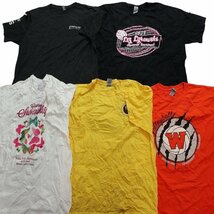 古着卸 まとめ売り カラーmix プリント 半袖Tシャツ 20枚セット (メンズ L ) 英字プリント ワンポイントロゴ 無地 MS5531 1円スタート_画像3