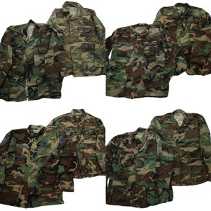 古着卸 まとめ売り フィールドジャケット BDU ウッドランド 米軍実物 ミリタリー 8枚セット (メンズ M ) ARMY MS1318 1円スタートの画像1