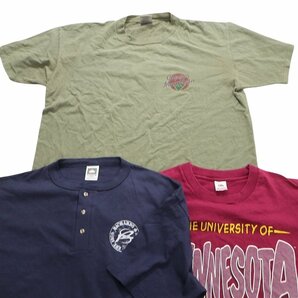 古着卸 まとめ売り ～90s オールド 半袖Tシャツ 10枚セット (メンズ XL ) カラーMIX シングルステッチ ワンポイント MS7366 1円スタートの画像2