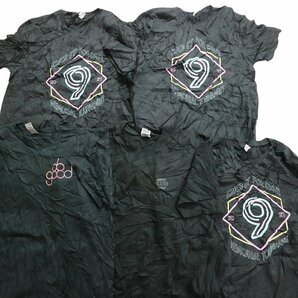 古着卸 まとめ売り カラーmix プリント 半袖Tシャツ 20枚セット (メンズ XL ) リンガーT ブラック系 イラスト ロゴ MS5875 1円スタートの画像4