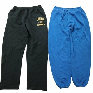 古着卸 まとめ売り スウェット パンツ 8枚セット (メンズ XL /2XL ) 無地 カラーMIX ロゴプリント 柄パンツ MS7462 1円スタートの画像2