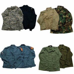 古着卸 まとめ売り 米軍民間 ミリタリー 8枚セット (メンズ 42 /M ) 民間 ミリタリー ジャケットMIX MS6500 1円スタートの画像1