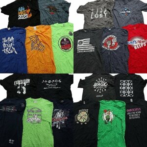 古着卸 まとめ売り カラーmix プリント 半袖Tシャツ 20枚セット (メンズ XL ) イラスト 英字ロゴ NBA プロチーム MS5901 1円スタート