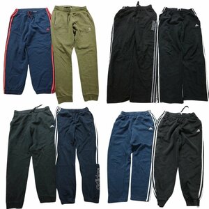 古着卸 まとめ売り アディダス スウェット パンツ 8枚セット (メンズ M /L ) カラーMIX ラインパンツ ロゴプリント MS7514 1円スタート