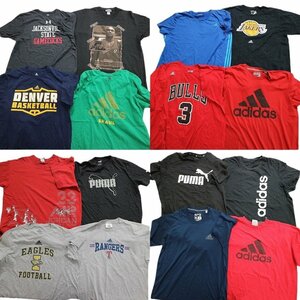 古着卸 まとめ売り スポーツブランドMIX 半袖Tシャツ 16枚セット(メンズ 2XL )アディダス プーマアンダーアーマ MS6574 1円スタート