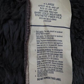 90年代 米軍実物 US.MILITARY ベアージャケット フリースジャケット ミリタリー アメリカ軍 ブラウン ( メンズ XL ) M3967 1円スタートの画像7