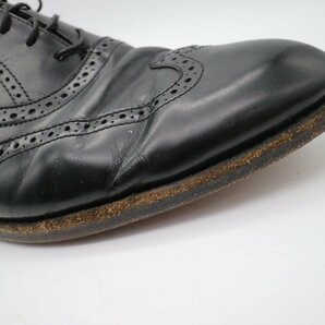FLORSHEIM フローシャイム 外羽根式 ウイングチップ 本革 レザーシューズ 革靴 黒 ( メンズ 9 1/2 D ≒ 27.5cm ) KA0006 1円スタートの画像7