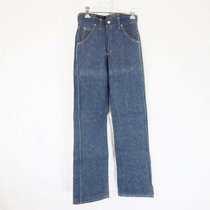 フラッシャー付き デッドストック 70s USA製 ELY ブーツカット フレアデニムパンツ ベルボトム ( レディース 25×34 ) N0973 1円スタート