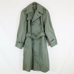 70s 米軍 実物 US.ARMY レインコート トレンチコート ミリタリー アメリカ軍 軍服 陸軍 カーキ ( メンズ 36R ) N2646 1円スタート