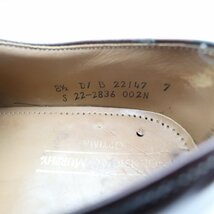 USA製 JOHNSTON&MURPHY 外羽根式 Uチップ 本革 レザー 革靴 レザーシューズ ( メンズ 8 1/2 D ≒ 26.5cm ) KA0057 1円スタート_画像9