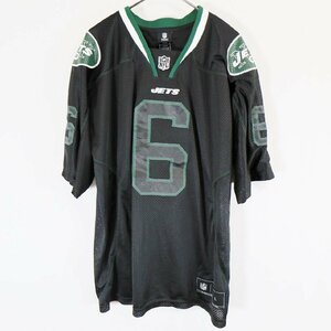 TEAM APPAREL NFL ニューヨークジェッツ 半袖 ゲームシャツ アメフト スポーツ ブラック ( メンズ L ) N1229 1円スタート