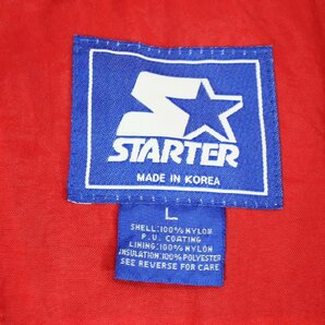 90s STARTER スターター インディアナフージャース 中綿ナイロンジャケット バスケ アウター レッド ( メンズ L ) N991 1円スタートの画像8
