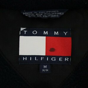 90s TOMMY HILFIGER トミーヒルフィガー フリース プルオーバー ジャケット 切替 テック系 ネイビー ( メンズ M ) N1940 1円スタートの画像9