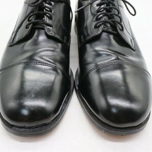 NUNN BUSH 外羽根式 ストレートチップ 本革 革靴 レザーシューズ フォーマル ブラック ( メンズ 9 1/2M ≒ 27.5cm ) KA0448 1円スタートの画像6