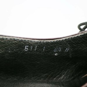 イタリア製 内羽根式 ストレートチップ 本革 レザ- 革靴 レザーシューズ ( メンズ 8 1/2 M ≒ 26.5cm ) KA0316 1円スタートの画像9