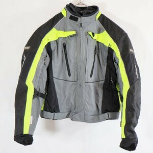 OLYMPIA CORDURA ナイロン レーシング ジャケット モーターサイクル バイカー サーキット グレー ( メンズ 3XL ) N2165 1円スタート