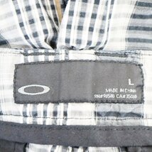 Oakley オークリー ショートパンツ ショーツ チェック柄 シンプル ブラック ( メンズ L ) N103 1円スタート_画像6