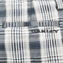 Oakley オークリー ショートパンツ ショーツ チェック柄 シンプル ブラック ( メンズ L ) N103 1円スタート_画像3