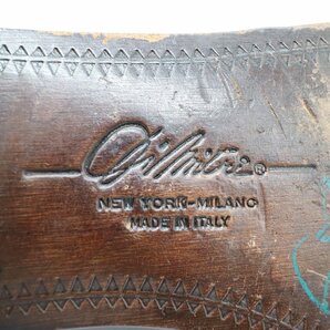 イタリア製 内羽根式 ストレートチップ 本革 レザ- 革靴 レザーシューズ ( メンズ 8 1/2 M ≒ 26.5cm ) KA0316 1円スタートの画像10
