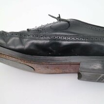 FLORSHEIM フローシャイム 外羽根式 ロングウイングチップ 本革 革靴 ブラック ( メンズ 8.5 ≒ 26.5cm ) KA0036 1円スタート_画像7
