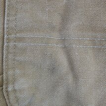 80年代 USA製 Carhartt オーバーオール ワークウェア 作業着 DIY 日曜大工 ダック生地 キャメル ( メンズ 32×32 ) M7856 1円スタート_画像9