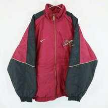 Nike ナイキ スタジアムジャンパー スタジャン カレッジ フロリダ大学 アウター ワインレッド ( メンズ XL ) N1977 1円スタート_画像1